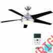 0823924 55295 Hampton Bay Windward Ii 54 In Brushed Steel Ceiling Fan W Remote Control 082392552954
