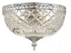 117-8-ch 55618 Crystal Chrome Flush Polished Mount 2 Id Lights