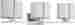 60-4343 Nuvo Lighting 3 Light Portia Vanity W Slate Gray Fabric Shade Brushed Nickel