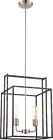 60-5857 Nuvo Lighting Lake Light Square Pendant Iron Black 045923658570