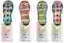 7475529 60120 Dennis East Capiz Shell Night Lights Flip Flops Sandals Blue Orange Lime Pink 7 In Set Of 4 747552601209