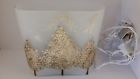 603559328733 Stony Creek Gold Christmas Trees Lighted Frosted Glass