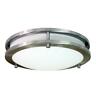 6102 Homeselects Saturn Brushed Nickel Flush Mount 850251006104