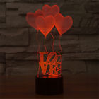 629769248210 Unbranded Us Romantic Love Heart Night Light Color