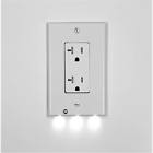 638043191524 Led Night Lights Wall Outlet Cover Plate Rectangular