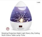 6389 Hontry Rotating Projection Night Light Starry Sky Ceiling Multi Colors