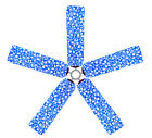 6537 Fan Blade Designs Ceiling Fabric Cover Blue Hawaii Flower Home