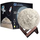 670221826583 Galaxo Innovations Moon Lamp Inch With Dark Wooden