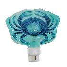 7908763 68664 Chesapeake Blue Crab Night Light Painted Glass Electric 790876686643