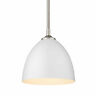 6956-s Pw-wht Golden Lighting Zoey Mini Pendant Pewter Matte White 844375081840