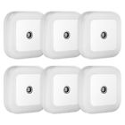 6pkled Vont Plug In Led Night Light Lamp Sensor For Bedroom