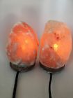 Hl01 7.25 Handmade 2x Himalaya Natural Handcraft Rough Raw Crystal Salt Lamp 6.5 Tall