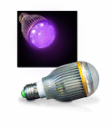 Uv-7d 7-watt Unbranded Globe Ultra Violet Led Blacklight Floodlight Bulb