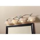 705207 Hampton Bay Brushed Nickel Bath Vanity Light Marbleized 736916615358