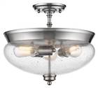 722sf-bn Z-lite Vintage Semi Flush 685659058482