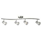 753614bn Light Lighting Luna 4 Fr Galaxy Nick Brush Halogen Track Adjustable