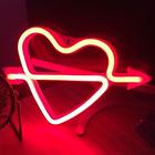 7625902971550 Cupids Bow Shape Neon Light Romantic Led Heart