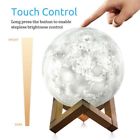 766008565254 Unbranded Rechargeable Printing Moon Night Light Touch Control