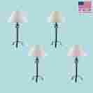 79969 The Renovators Supply 4 Black Wrought Iron Table Lamp 28 H 096962424572