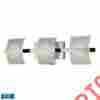 81032 3 Nulco New Epsom Bulb Vanity Light Bathbar Chrome 748119037226