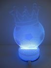 68-8mru-6du7 826418633230 Azalco Optical Illusion Led Night Light Lamp Crown Soccer By