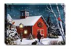 845182026307 Osw Winter Country Barn Scene
