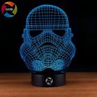 852166007542 Unbrand Optical Illusion Desk Night Light Color Led