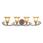 8554-63 - Aged Vanity Bronze Finish Gold Light Livex Villa Verona