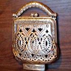 881934006401 Brighton Silver Night Light Cover Victorian Handbag Filigree