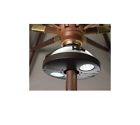 888670014059 Berkley Jensen Led Dual Umbrella Light Brown Solid Plastic Hardware Electronic