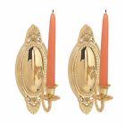 88965 The Renovators Supply Wall Sconces Bright Brass Candle 096962417277