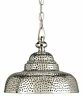9114 Currey And Company Lowell Light Brass Full Sized Pendant Nickel