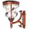 95161 Goma Sonic Flora Solar Light Six Bulb Antique Bronze Aluminum Rustproof Outdoor Wall 747925095161