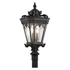 9559bkt Kichler Tournai Outdoor Post Lantern Textured Black 783927398336