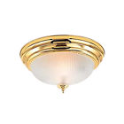 95979 The Renovators Supply Ceiling Light Brass Flush Mount 096962404451