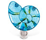 9612 Puzzled Shell Glass Night Light Plug In Energy 689720964139