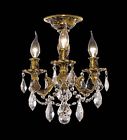 9203f13fg 966122 Rosalia Id French Clear Crystal Semi-flush Gold 3 Lights