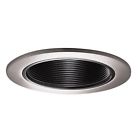 993sn Halo Trim Coilex Baffle Satin Nickel With Black