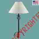 99969 The Renovators Supply Black Wrought Iron Table Lamp 28 H 096962409340