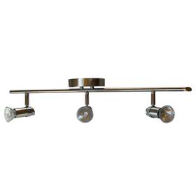 Aa Warehousing 810004187221 3 Light Track In Satin Nickel Finish And Chrome Heads
