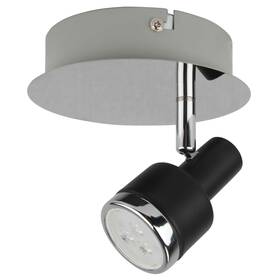Aa Warehousing 819844028862 1 Light Led Lamp - Black Chrome Gray