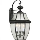 Ad-1335094 Atlin Designs Large Wall Lantern In Mystic Black 680270369016