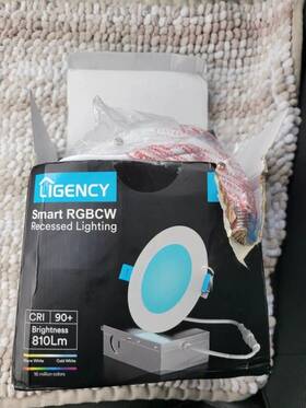 In208-4 Ahanya Smart Recessed 4 Inch Wi-fi Google Assit Retrofit Led Lighting. Pack New