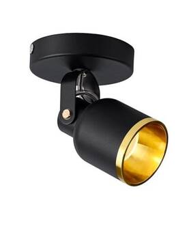 Ms127a Aisilan Lighting Black And Gold Led Dimmable Directional Ceiling Spotlight Indoor