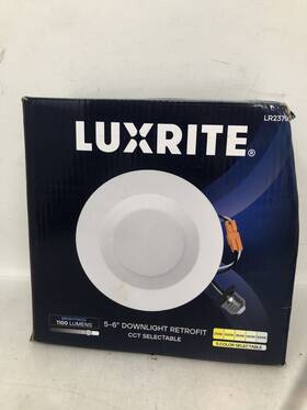 Lr23796 All Star Lighting Luxrite 5-6 Inch Downlight Retrofit 1100 Lumens Cct Selectable Smooth Trim Led