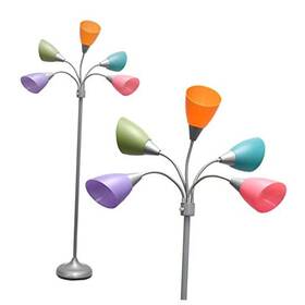 All The Rages Inc. 810052826967 Lf2006-slm 67 Inch Contemporary Multi Head Medusa 5 Light Adjustable Gooseneck