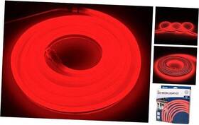 Neonr4m Amertac Indoor/outdoor Neon Red Led 4 Meter Rope Light Kit