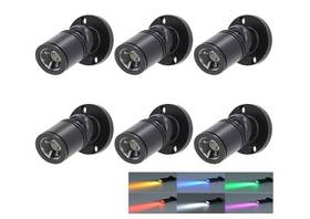 A-dl-6 Anypowk 5v Led Mini Spotlights Colorful - Dimmable 1.5w 150lm Tiny 6 Pack
