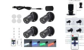 A-dl-c-4 Anypowk 12v Led Mini Spotlights Colorful - Dimmable 1.5w 150lm Tiny 4 Pack