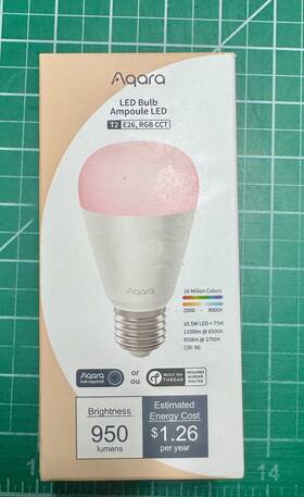 Aq-lb-l02e Aqara Led Bulb T2 E26 Rgb Cct 950 Lumens